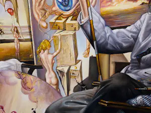 Alfonso Moreno - Salvador Dali in zijn atelier in New York kopen? Bied vanaf 495!