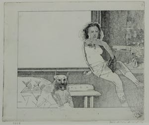 Pat Andrea - Ets, Zonder titel - Ingelijst kopen? Bied vanaf 40!