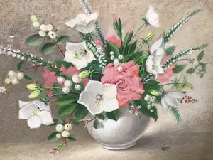 Bernhard Dons - Pot met bloemen. kopen? Bied vanaf 1!