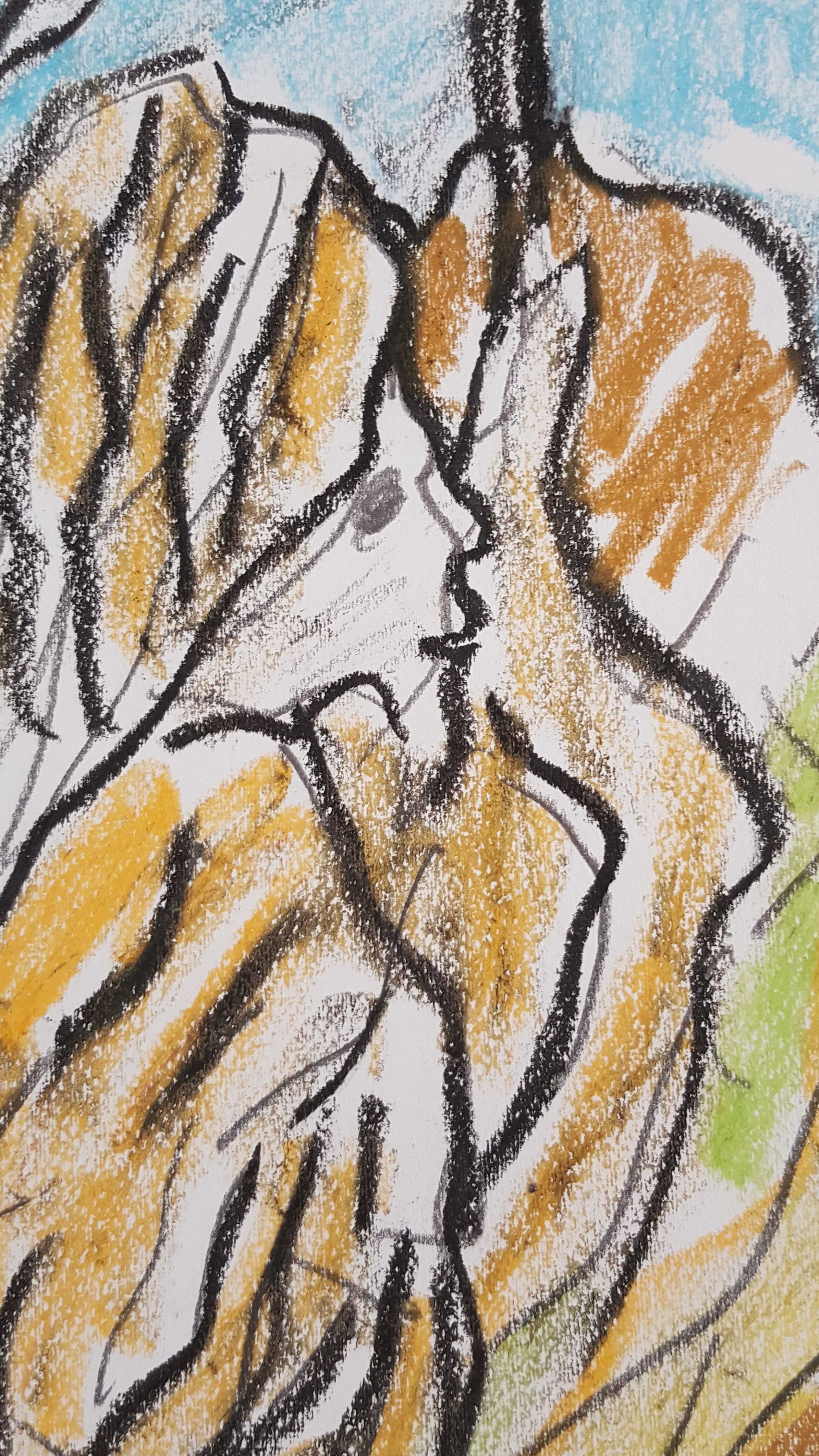 Jan Sierhuis - pastel/krijt op papier kopen? Bied vanaf 120!