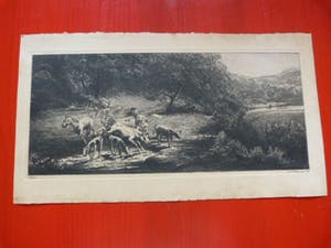 Jac. J. Koeman - Vee bij een beek in boslandschap kopen? Bied vanaf 40!