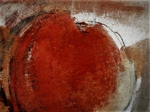 Theresia van der Pant - Singer Laren - stilleven rood Fruit - houtskool en Gouache - fraai ingelijst kopen? Bied vanaf 30!