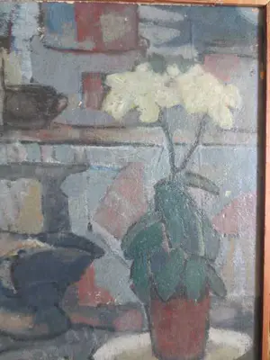 Cornelis Dirk Ven - Stilleven Pot en Test 1953 kopen? Bied vanaf 80!