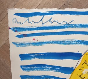 Anton Heyboer - Lezende Can Can Danseres - Gouache en krijt - Jaren 90 kopen? Bied vanaf 395!