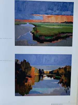 Frank Dekkers - Litho Aan de Rivier en boeken (2): Aan de Rivier + Rivierlandschappen kopen? Bied vanaf 50!