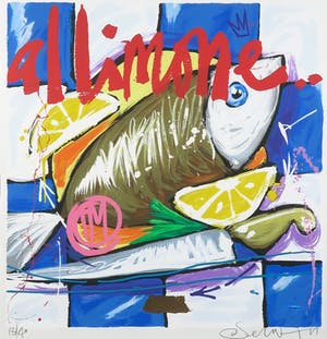 Selwyn Senatori - Zeefdruk, Al limone - Ingelijst kopen? Bied vanaf 1!