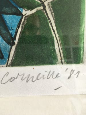 Corneille - Fraaie groot formaat Corneille uit 1981 kopen? Bied vanaf 225!