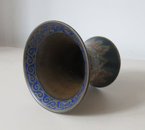 Plateelbakkerij Zuid-Holland - Mat platelen vaasje decor M109 kopen? Bied vanaf 35!