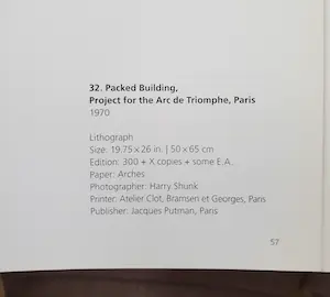 Christo - Arc de Triomphe 1970 - Edition Maeght - in plexiglazen lijst - 266/300 kopen? Bied vanaf 1500!
