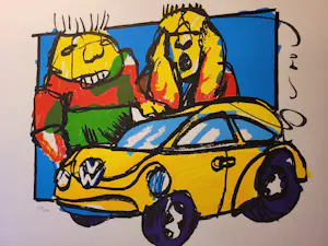 Herman Brood - Beetle - nr. 166 / 200 - gesigneerd - nieuwstaat kopen? Bied vanaf 195!