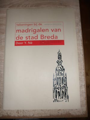 Yvon van der Weerd - 6 zeefdrukken Madrigalen van de stad Breda met tekst van Jan Doms kopen? Bied vanaf 35!
