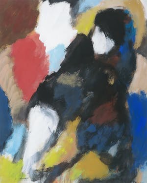 Eugene Brands - Grote sprekende gouache, getiteld Kind - Ingelijst kopen? Bied vanaf 1600!