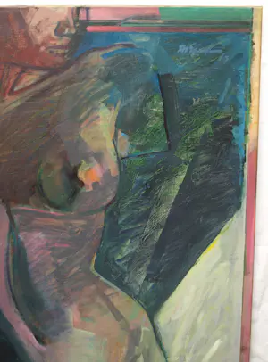 Frank van Eijndhoven - Acryl op doek , Naakt 1 – 1977 - 115 x 100 cm. kopen? Bied vanaf 150!