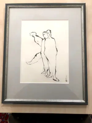 Melle Oldeboerrigter - inkttekening figuren kopen? Bied vanaf 50!