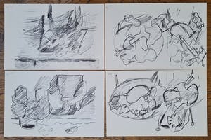 Jan Sierhuis - 12 gemonogrammeerde litho's - 1974 kopen? Bied vanaf 75!