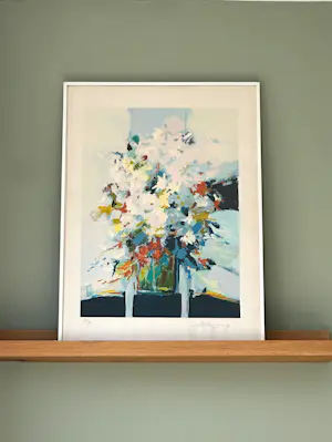 Wijnand Thönissen - Bloemen in vaas (1991) – zeefdruk 176/190 gesigneerd kopen? Bied vanaf 35!