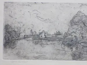 Floris Verster - Landschap bij Noorden - Ets kopen? Bied vanaf 70!