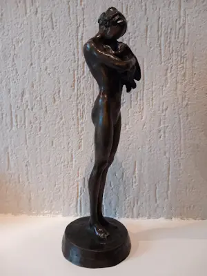 Kees Verkade - "aan het hart" bronzen beeld, moeder kind. kopen? Bied vanaf 1600!