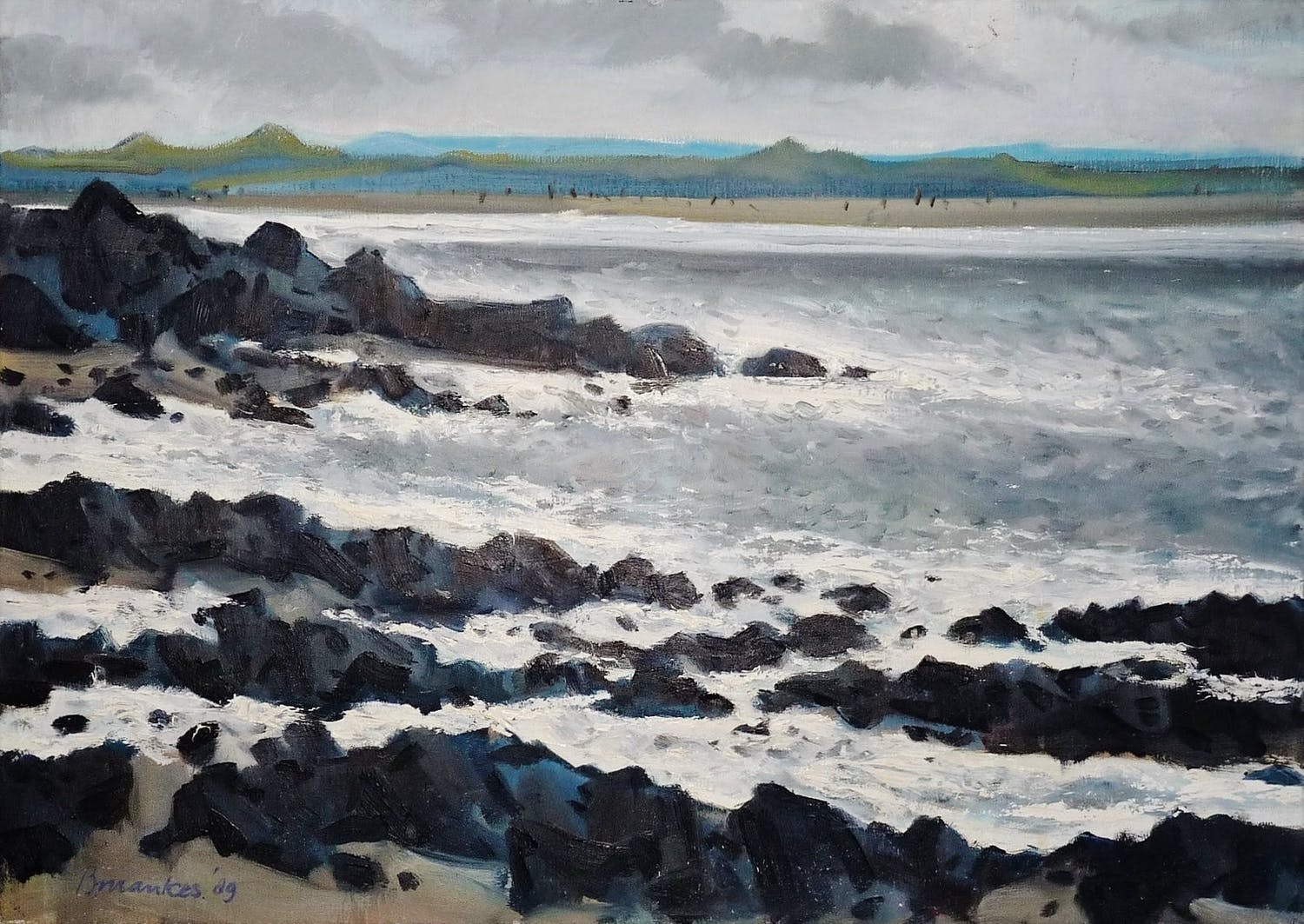 Beint Mankes - Kustlandschap Verkocht | Kunstveiling.nl