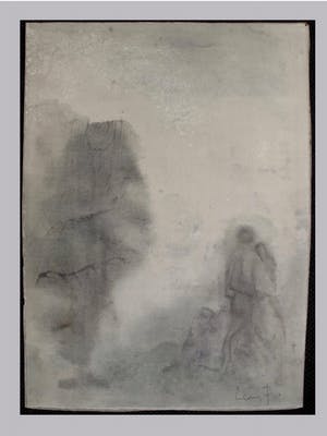 Leonor Fini - Leonor Fini - geliefden in schemerduister - gemende techniek - 1947 gesigneerd kopen? Bied vanaf 1750!