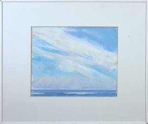 Paul Overhaus - Acryl op papier, Zeegezicht - Ingelijst kopen? Bied vanaf 70!