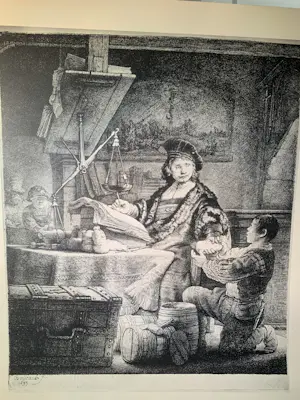 Rembrandt van Rijn - Rembrandt Van Rijn (1606-1669) - Jan Uytenbogaert, 'De goudweger'. 1639 kopen? Bied vanaf 75!