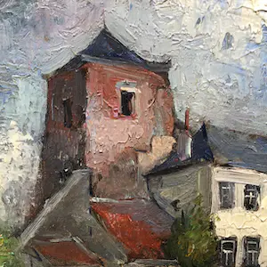 Walter Neuhof - Oude kerk van Gulpen. kopen? Bied vanaf 125!