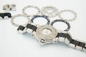 102 - Stoer Automatic Aquanautic King Cuda Herenpolshorloge met stalenband kopen? Bied vanaf 80!