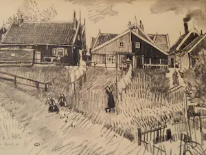Ans Luttge-Deetman - 2 stuks, fraai ingelijst. kopen? Bied vanaf 75!