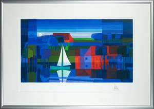 Ton Schulten - Zeefdruk, Op het water II - Ingelijst (Groot) kopen? Bied vanaf 250!