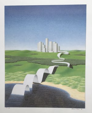 Rene Boin - Grote zeefdruk, gesigneerd en ingelijst kopen? Bied vanaf 50!