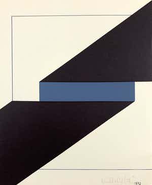 Istvan Nadler - kleurenzeefdruk - zonder titel - 1972 verkocht voor € 100!