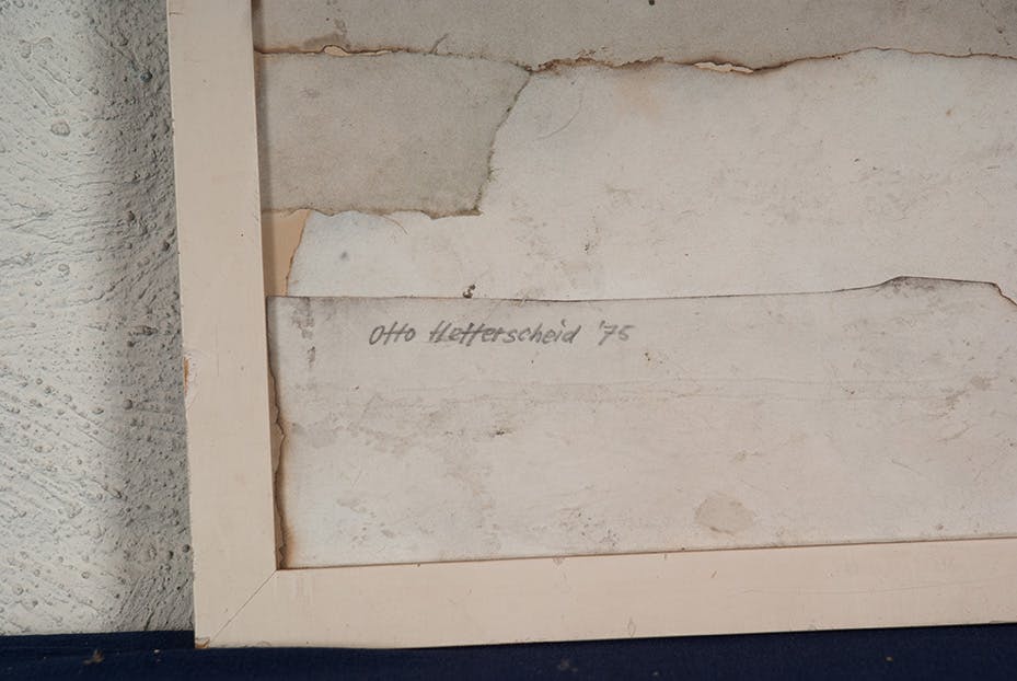 Otto Hetterscheid - Collage van verschillende papiersoorten op karton - Zonder titel kopen? Bied vanaf 28!