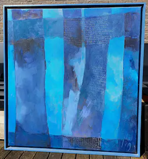 Theodora Plas - Fragmenten uit een dagboek, olieverf op doek (netjes ingelijst) kopen? Bied vanaf 125!