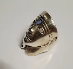 Zilveren Vintage Egyptische Farao Statement Ring  circa 1950. kopen? Bied vanaf 55!