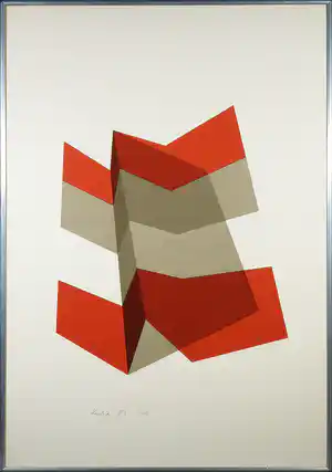 Ilona Kósa - Zeefdruk, 2B - Ingelijst (Groot) verkocht voor € 35!