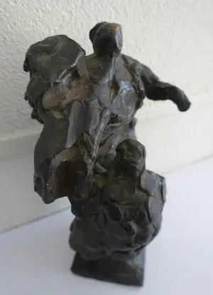 Brons (Onbekend) - Abstracte figuren , heel bijzonder beeld. kopen? Bied vanaf 230!