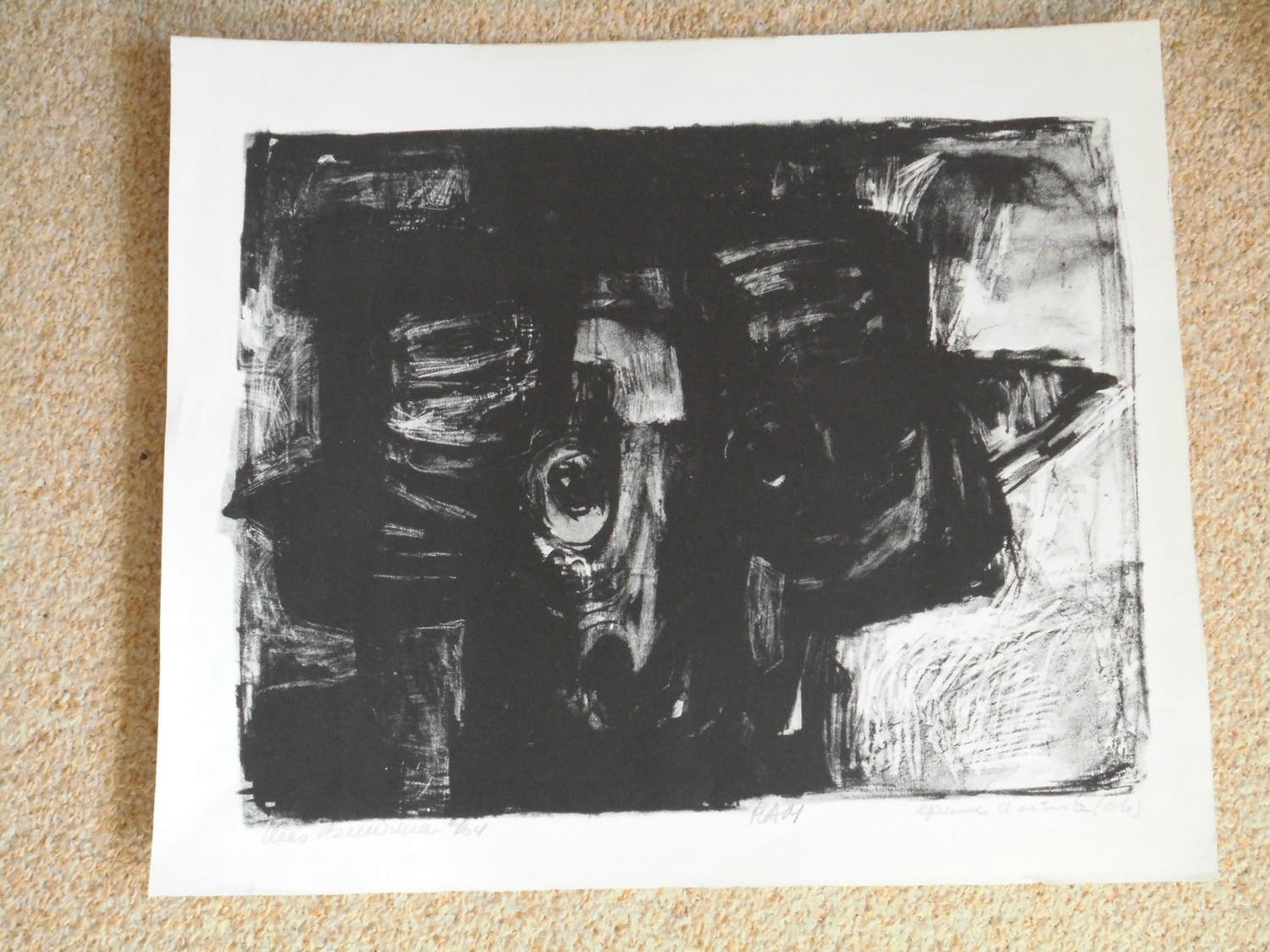 Kees Buurman - Litho - Ram kopen? Bied vanaf 15!