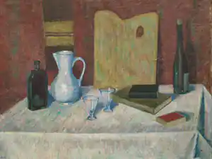 John van Hezik - Ingelijst, Olieverf op doek, Stilleven – 1957 - 78 x 102 cm vendu pour 80€ !
