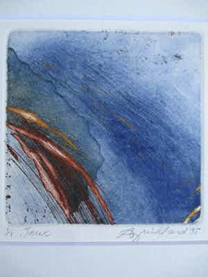 Françoise Aguillard - Monotype "Jeux" verkocht voor € 35!