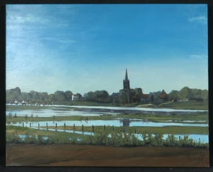 Valentin Bakardjiev - Olieverf op doek, Batenburg (Groot) kopen? Bied vanaf 100!