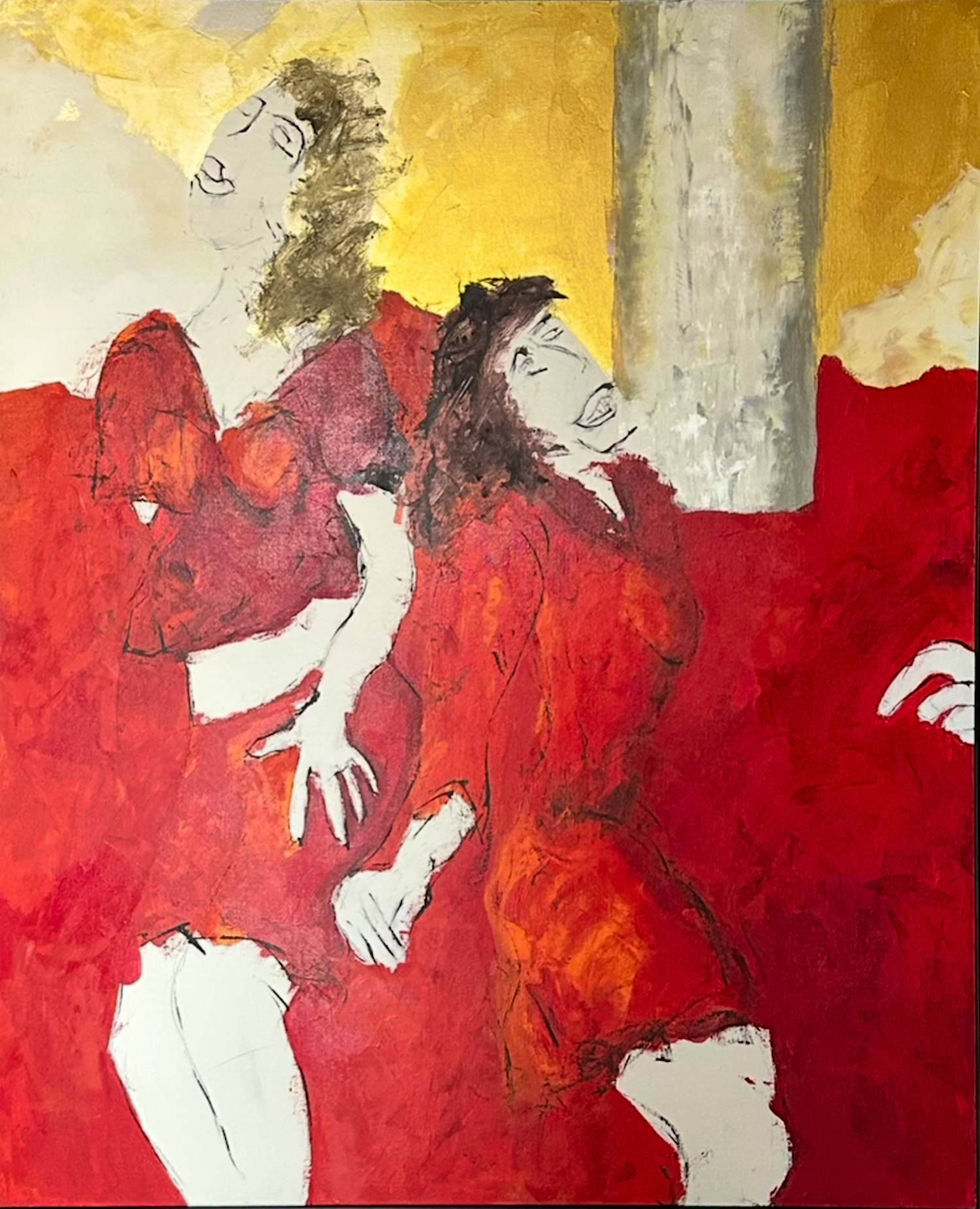 Menno Bauer - Prachtig schilderij: ‘ Weigeren te vluchten’ kopen? Bied vanaf 150!