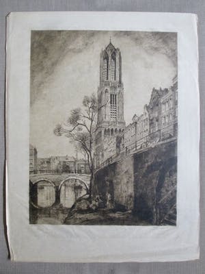 Herman Heuff - Grote ets Utrecht domtoren kopen? Bied vanaf 35!
