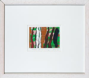Arhan Gunermengi - Gemengde techniek op papier, Abstracte compositie kopen? Bied vanaf 1!