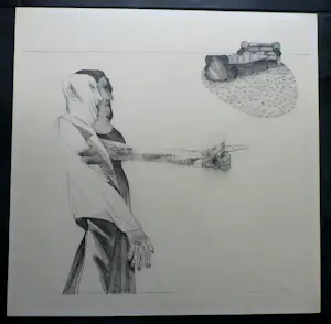 Kees Spermon - Potloodtekening - 1969 kopen? Bied vanaf 75!