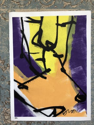 Herman Brood - Man met hond kopen? Bied vanaf 10!