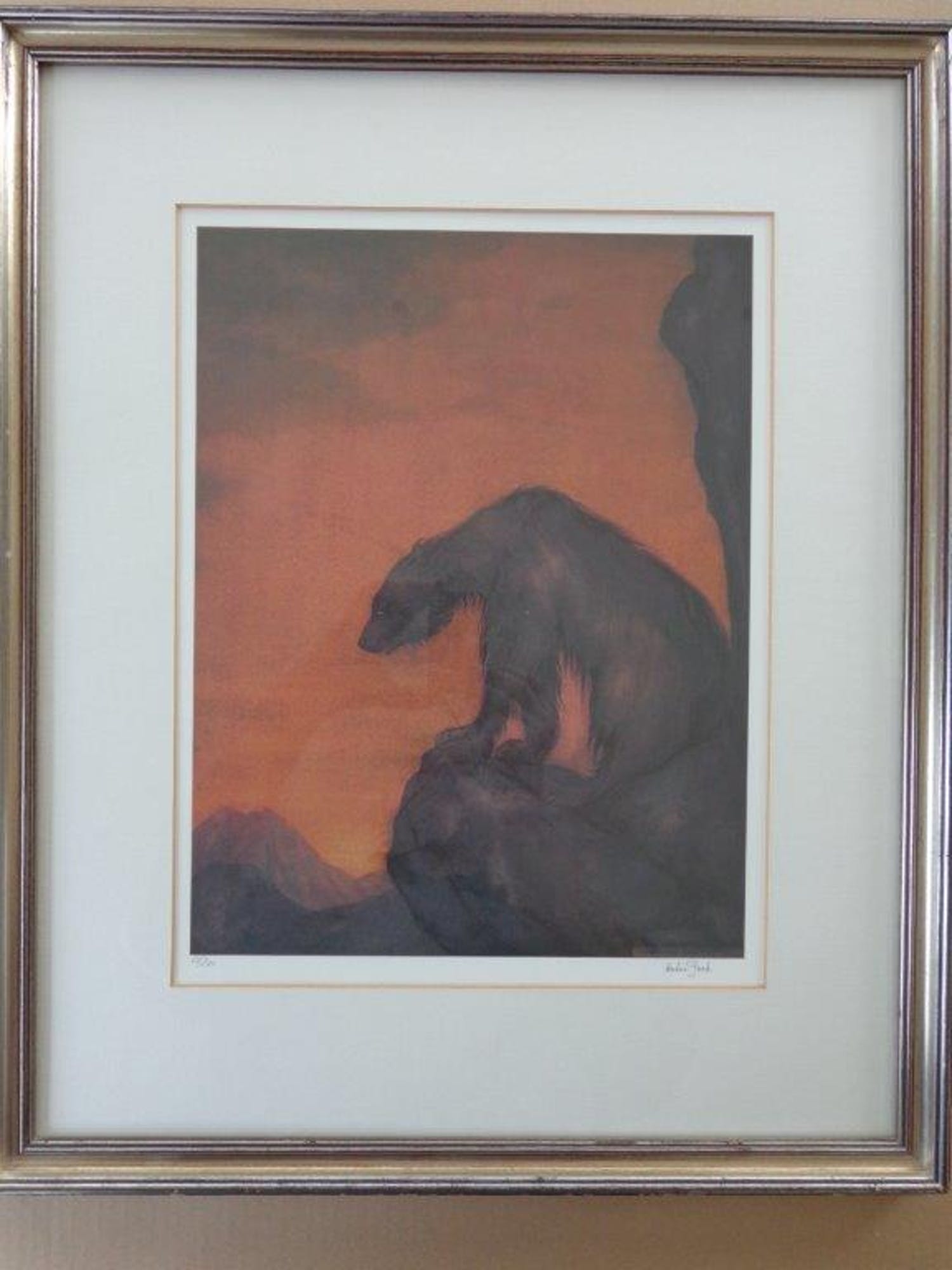 Anton Pieck - OFFSET-LITHO / BEER OP ROTS / 56x46cm / KADER / SIG ...