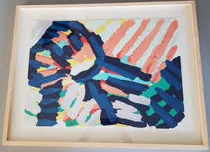 Karel Appel - zeefdruk, netjes ingelijst verkocht voor € 400!