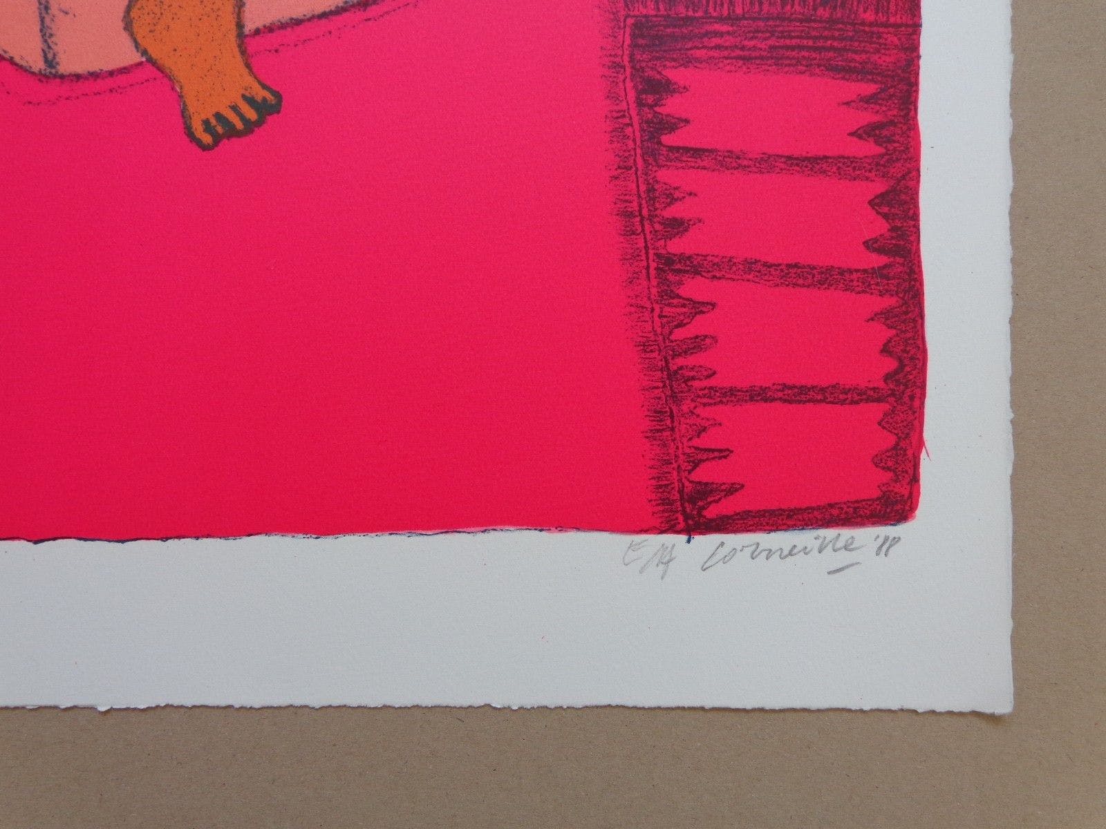 Corneille - ORANJE NAAKT / KLEURZEEFDRUK / 74x55cm / SIG / 1988 kopen? Bied vanaf 195!