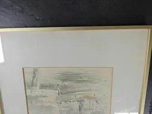 Jan Goselink - Havengezicht met boot kopen? Bied vanaf 35!